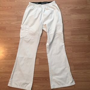 Dickies Cargo Scrub Pants- Small/White